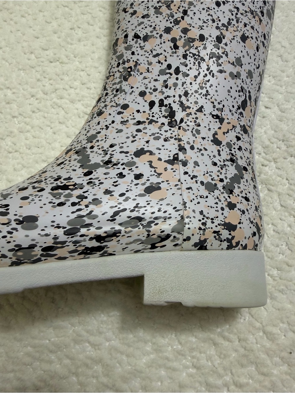 Hunter Particle Print Spurrey Rain Boots Women’s Size 10 - Picture 3 of 11